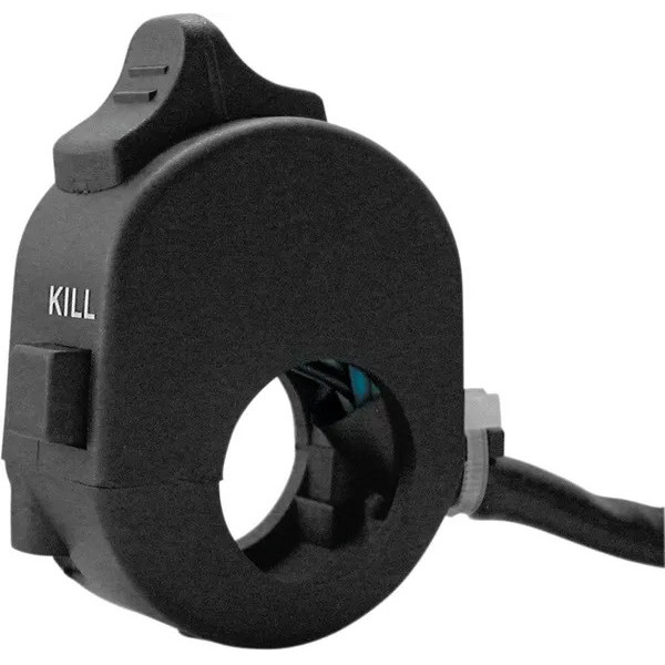 Mini Headlight Switch With Kill Function Black