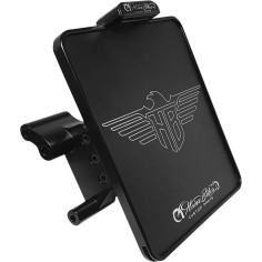 Side Mount License Plate Holder Black