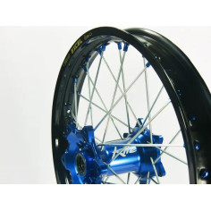 Elite Mx-en Wheel, Silver Spokes Black, Blue, Silver