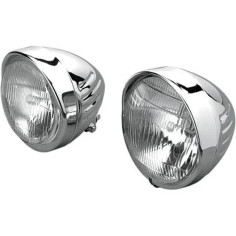 Custom 14,5 Cm 5-3-4 Springer-style Headlights Chrome