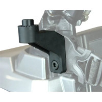 Side Mirror Adapter With Flat Mountable Option For Polaris Pro-fit Roll Cages Black