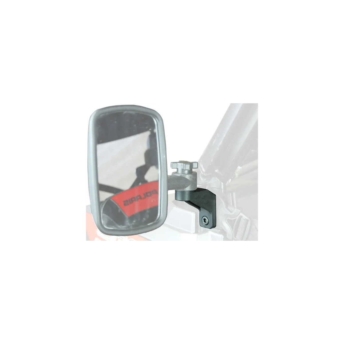 Side Mirror Adapter With Flat Mountable Option For Polaris Pro-fit Roll Cages Black
