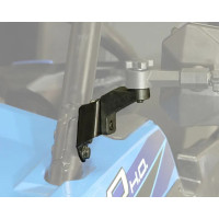Side Mirror Adapter With Flat Mountable Option For Polaris Pro-fit Roll Cages Black