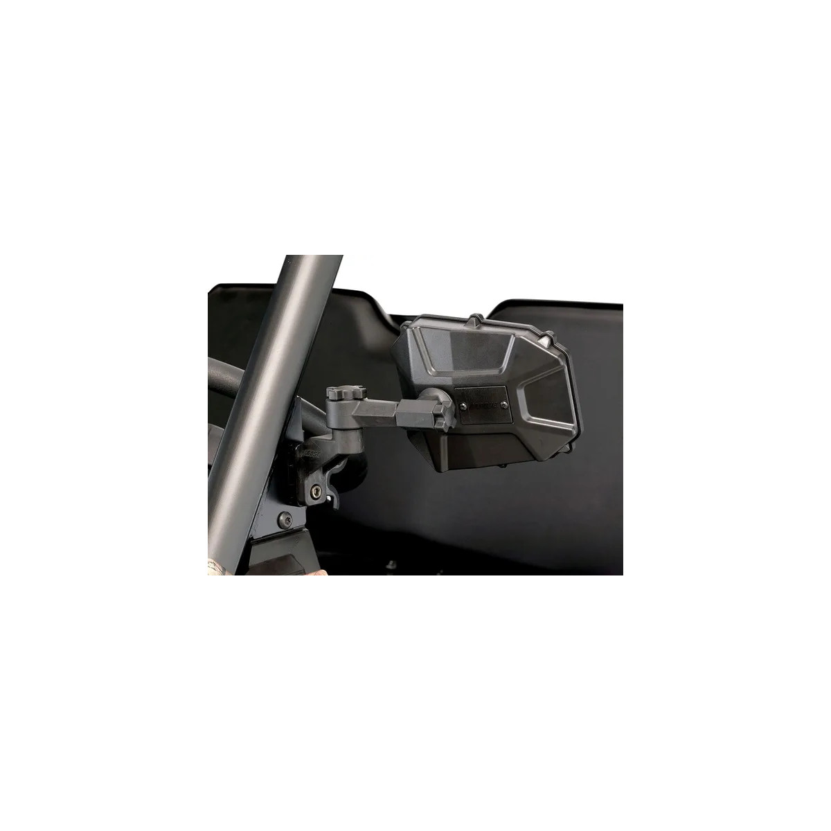 Side Mirror Adapter With Flat Mountable Option For Polaris Pro-fit Roll Cages Black