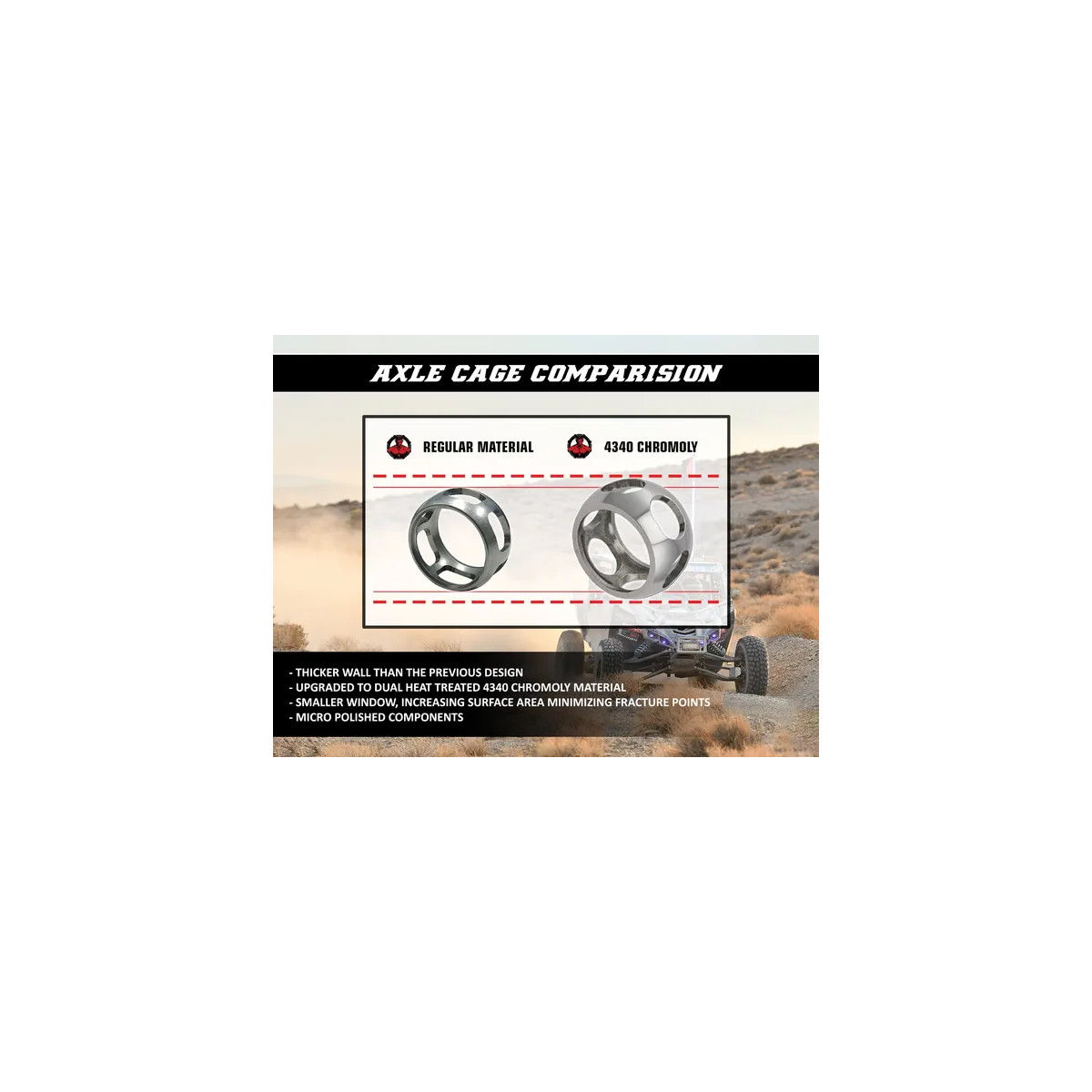 Complete Heavy-duty Axle Black