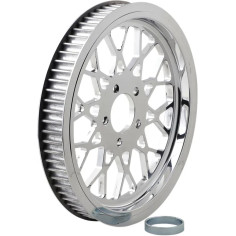 Polished 1-1-2 Rear Belt Pulley Chrome