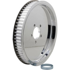 Polished 1-1-2 Rear Belt Pulley Chrome