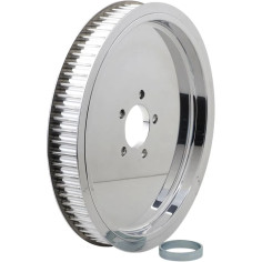 Polished 1-1-2 Rear Belt Pulley Chrome