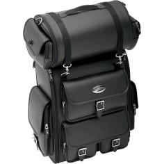 Ex2200 Sissy Bar Bag With Roll Bag Black
