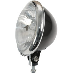 5-3-4 Bates-style Headlight Black, Chrome