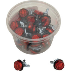 License Plate Reflectors Red