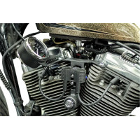 Sportster Speedometer Relocation Kit Black, Powder-coated