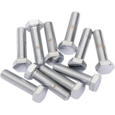 Replacement Fine Thread Hex Head Bolts Silver