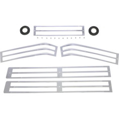 Saddlebag Lens Grille Set Chrome