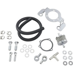Crankcase Breather With Support Bracket Kit Black