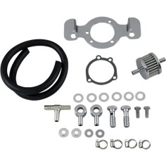 Crankcase Breather With Support Bracket Kit Black