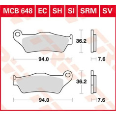 Sh Series Sindered Rear Brake Pads