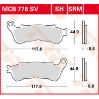 Srm Series Sindered Scooter Brake Pads