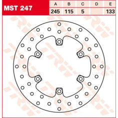 Round Fixed Brake Rotor 220-250mm Steel