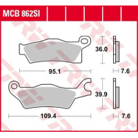 Si Series Sindered Off-road Brake Pads