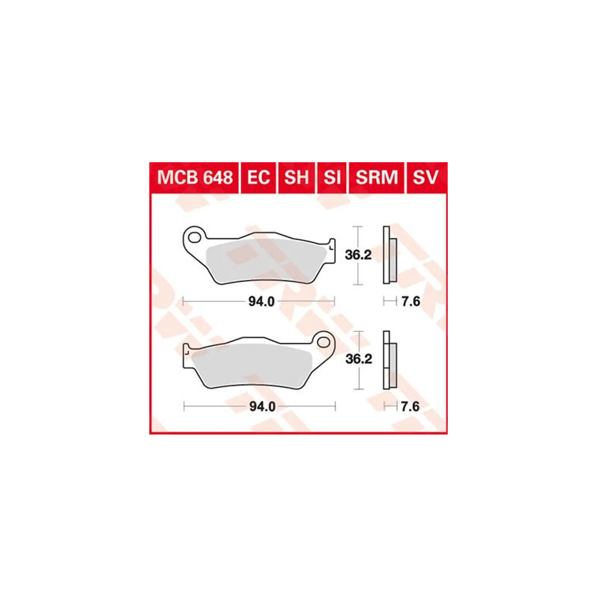 Si Series Sindered Off-road Brake Pads