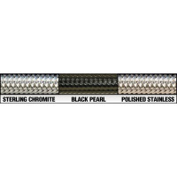 E-z Align Braided Single Disc Front Brake Line Black, Black Pearl
