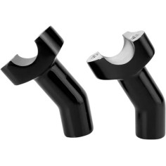 Forged Aluminum Handlebar Risers Black