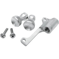 Mikuni Enrichener Cable Relocation Bracket Kit With Knobs Silver