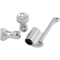 Mikuni Enrichener Cable Relocation Bracket Kit With Knobs Silver