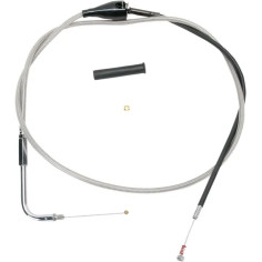 Stainless Braided Idle Cable Silver