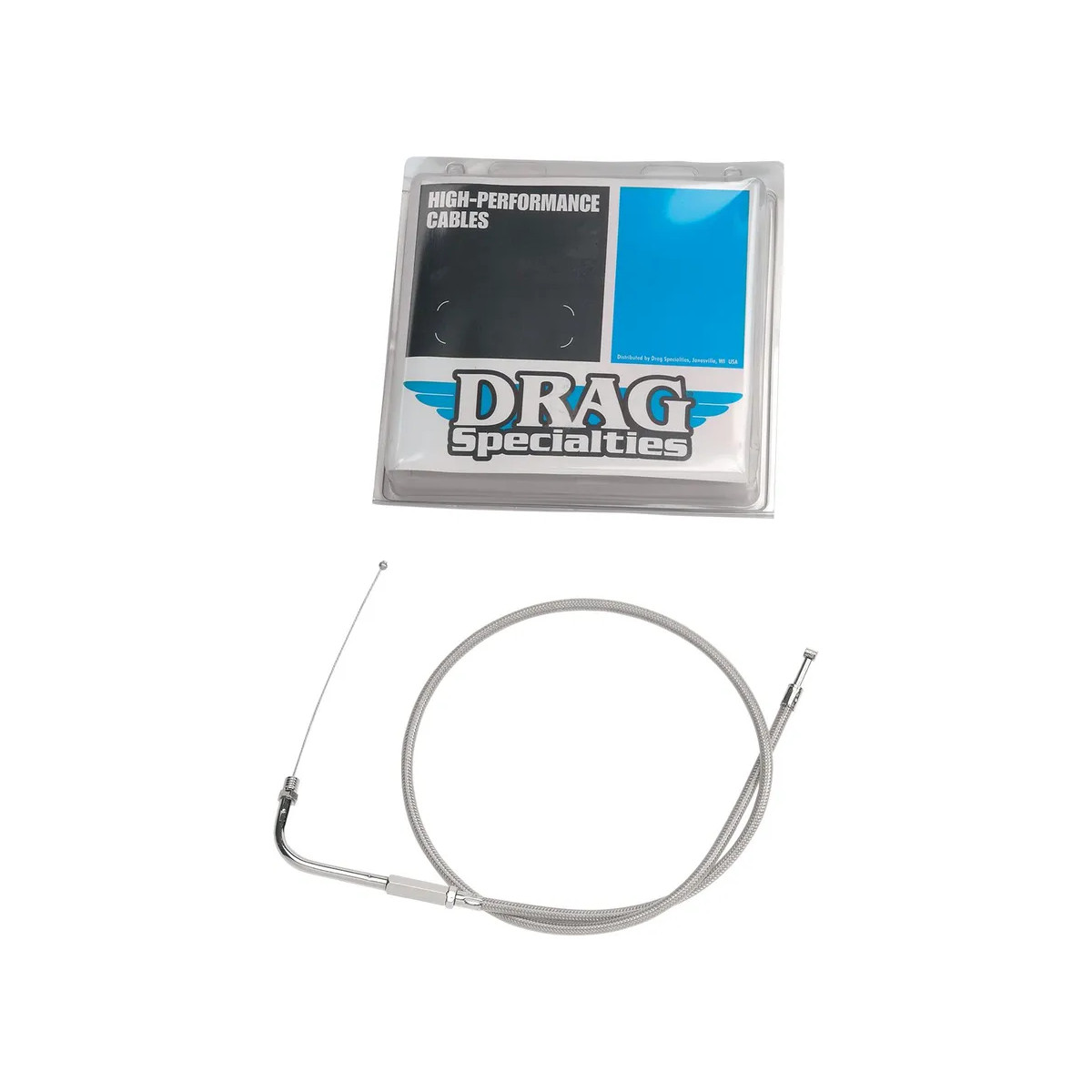 Stainless Braided Idle Cable Silver
