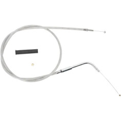 Stainless Braided Idle Cable Silver