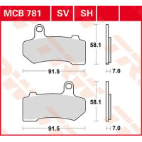 Sh Series Sindered Rear Brake Pads