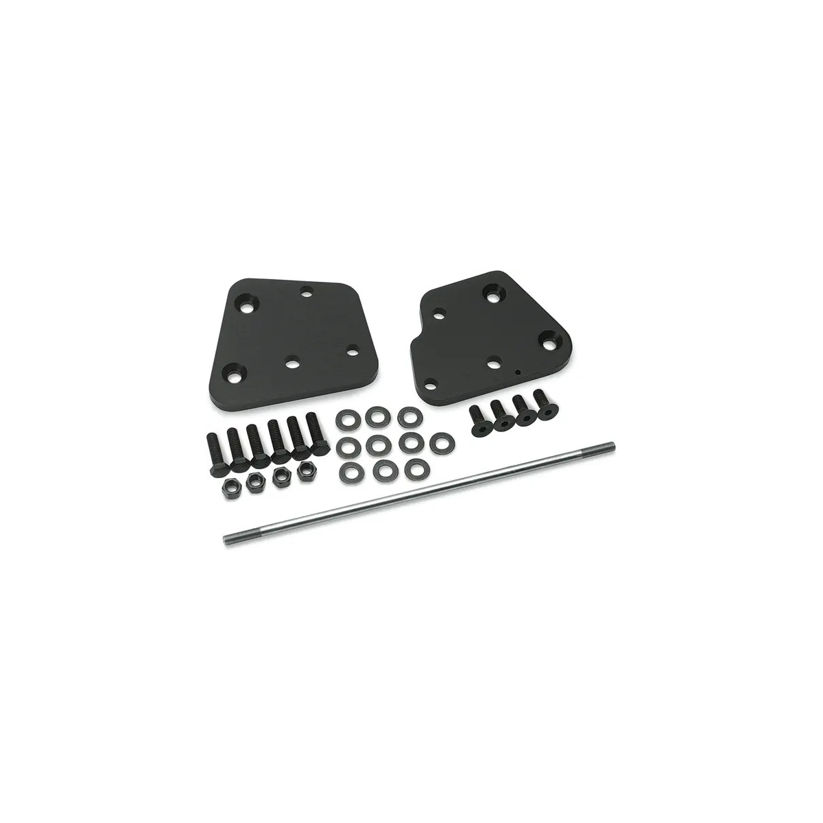 Go-forward 2 Floorboard Extension Kit Black, Silver