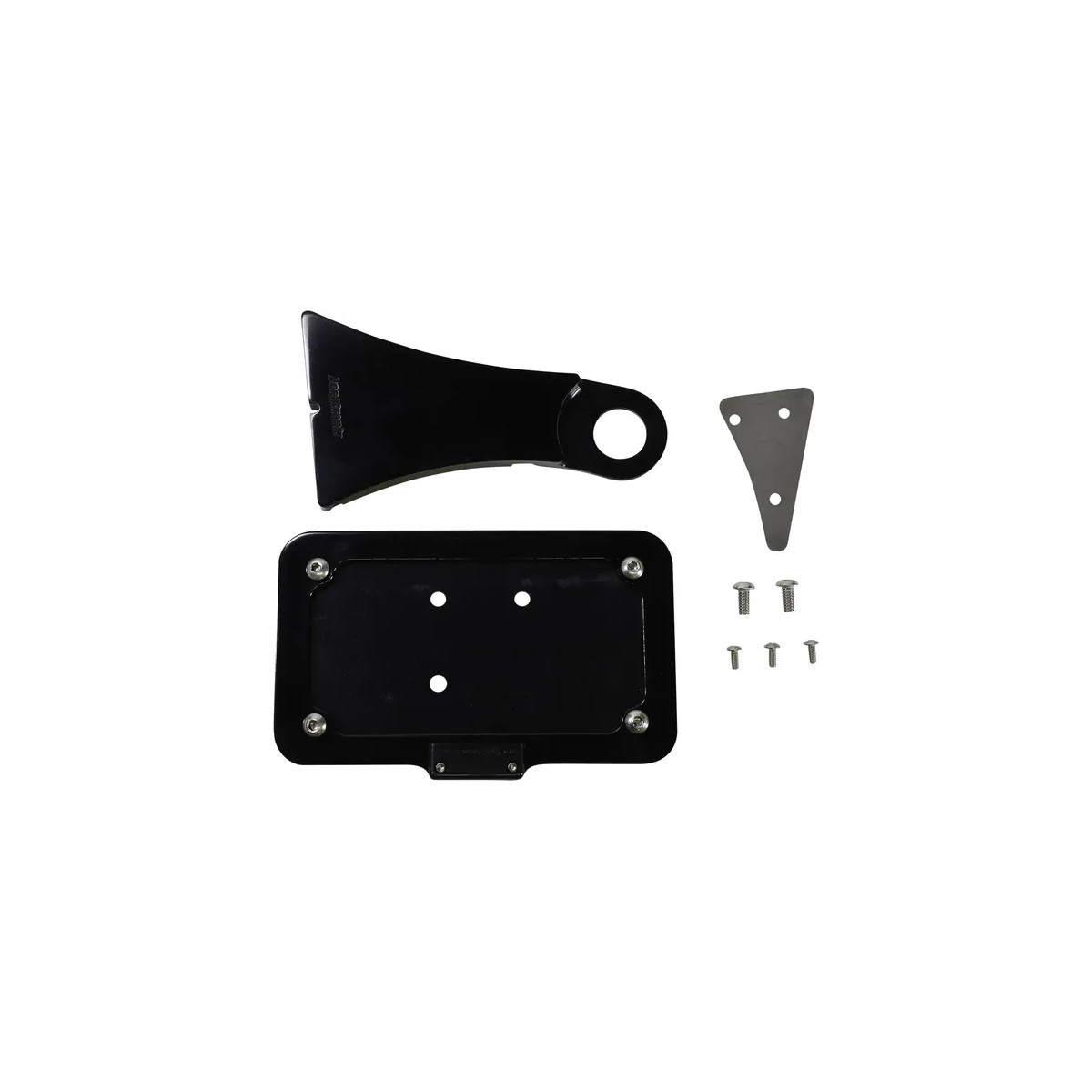 Side Mount License Plate With Led Tag Light White