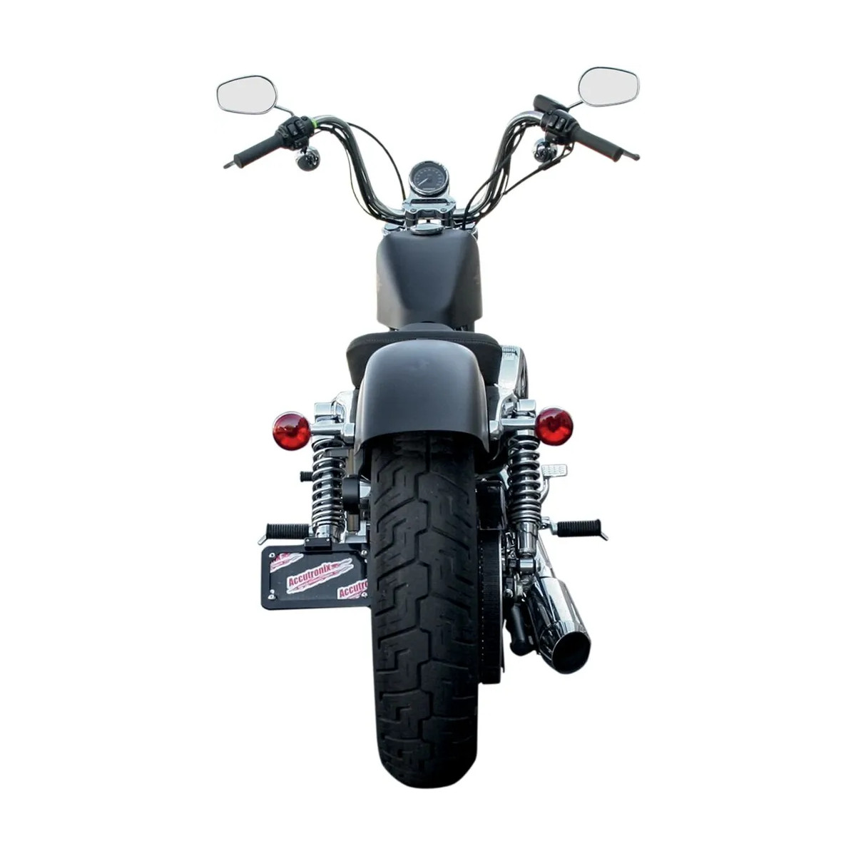 Side Mount License Plate With Led Tag Light White