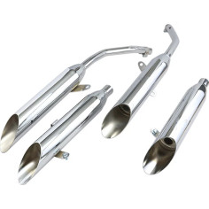 Slashcut Slip-on Mufflers Chrome