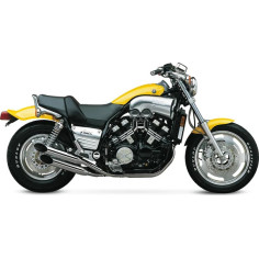 Complete Slip-on Muffler For Metric Cruisers Chrome