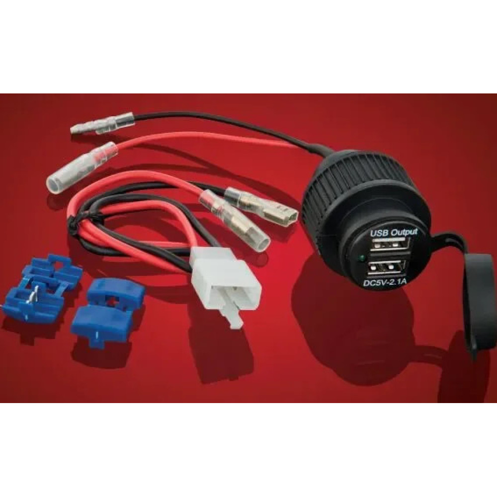 2-port Usb Accesory Socket Black