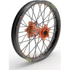 Elite Mx-en Wheel, Black Spokes Black, Orange
