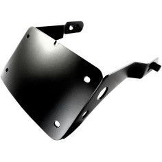 Curved License Plate Holder Black, Powder-coated