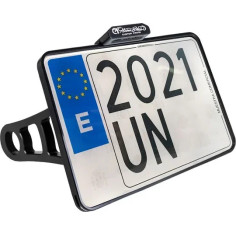 License Plate Side Mounts - With 1 Axle White