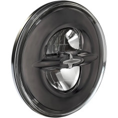 7 Reflector-style Headlight Dark Chrome