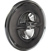 7 Reflector-style Headlight Dark Chrome