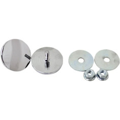 Fairing Mirror Hole Plugs Chrome