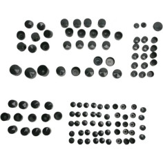 Standard Engine Bolt Cover Kit Black