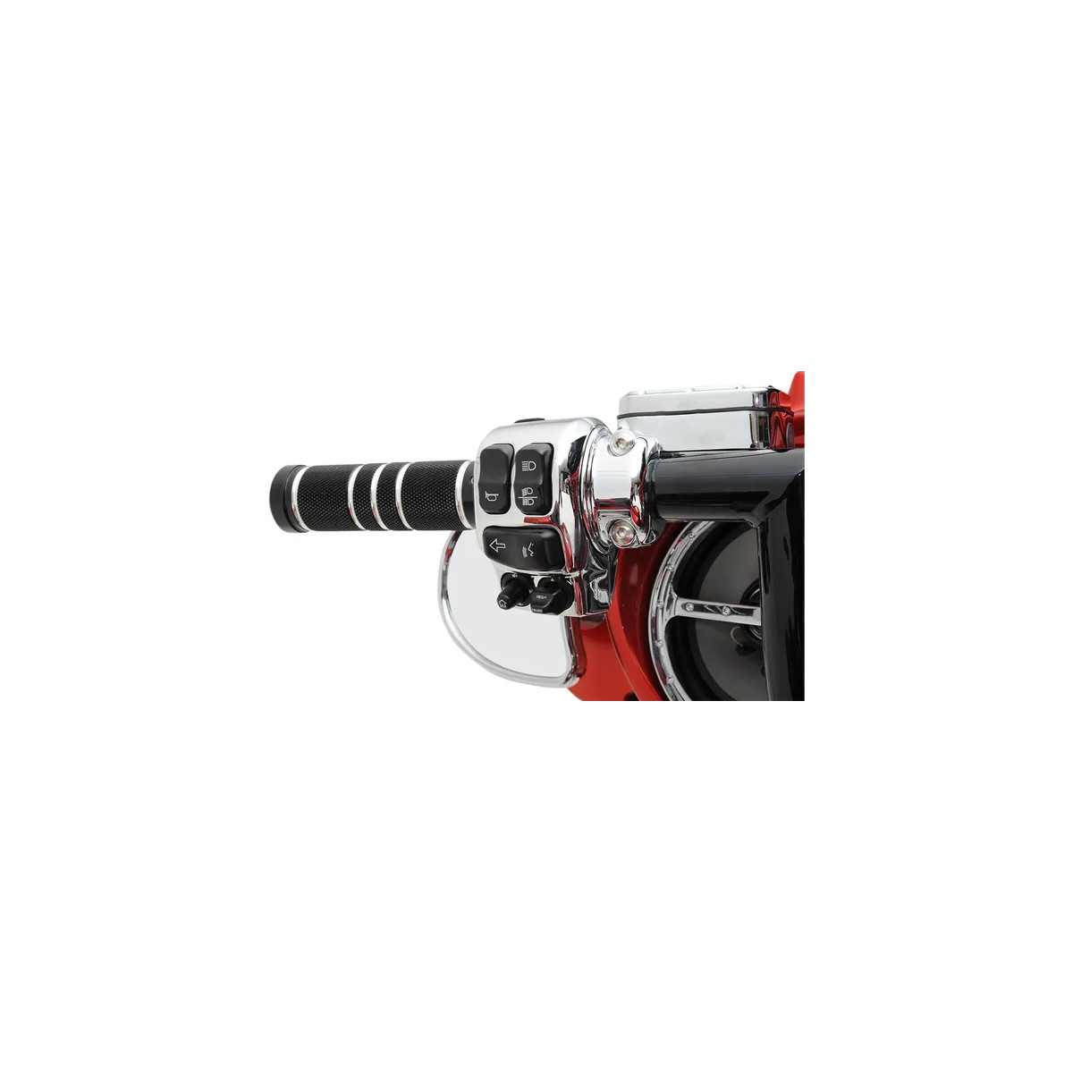 Handlebar Switch Housing Kit Silver