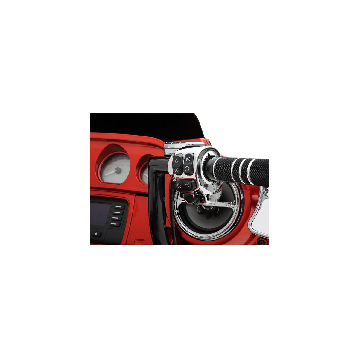 Handlebar Switch Housing Kit Silver