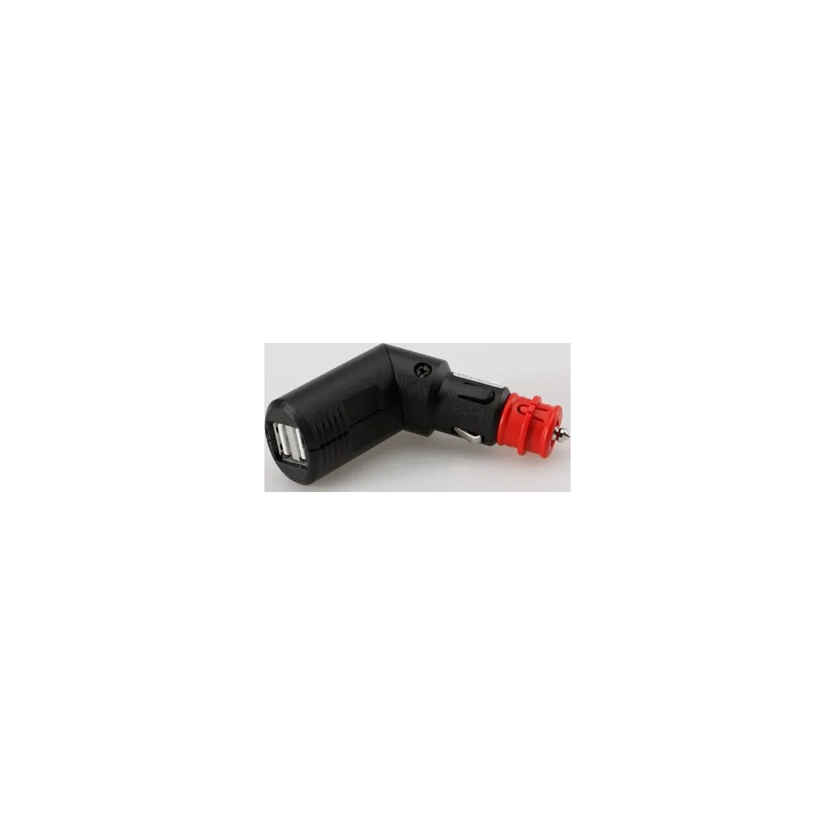 Usb Double Charging Socket With Universal Plug Black