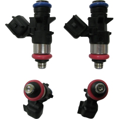 High Performance Fuel Injector Set Black, Silver, Red, Blue